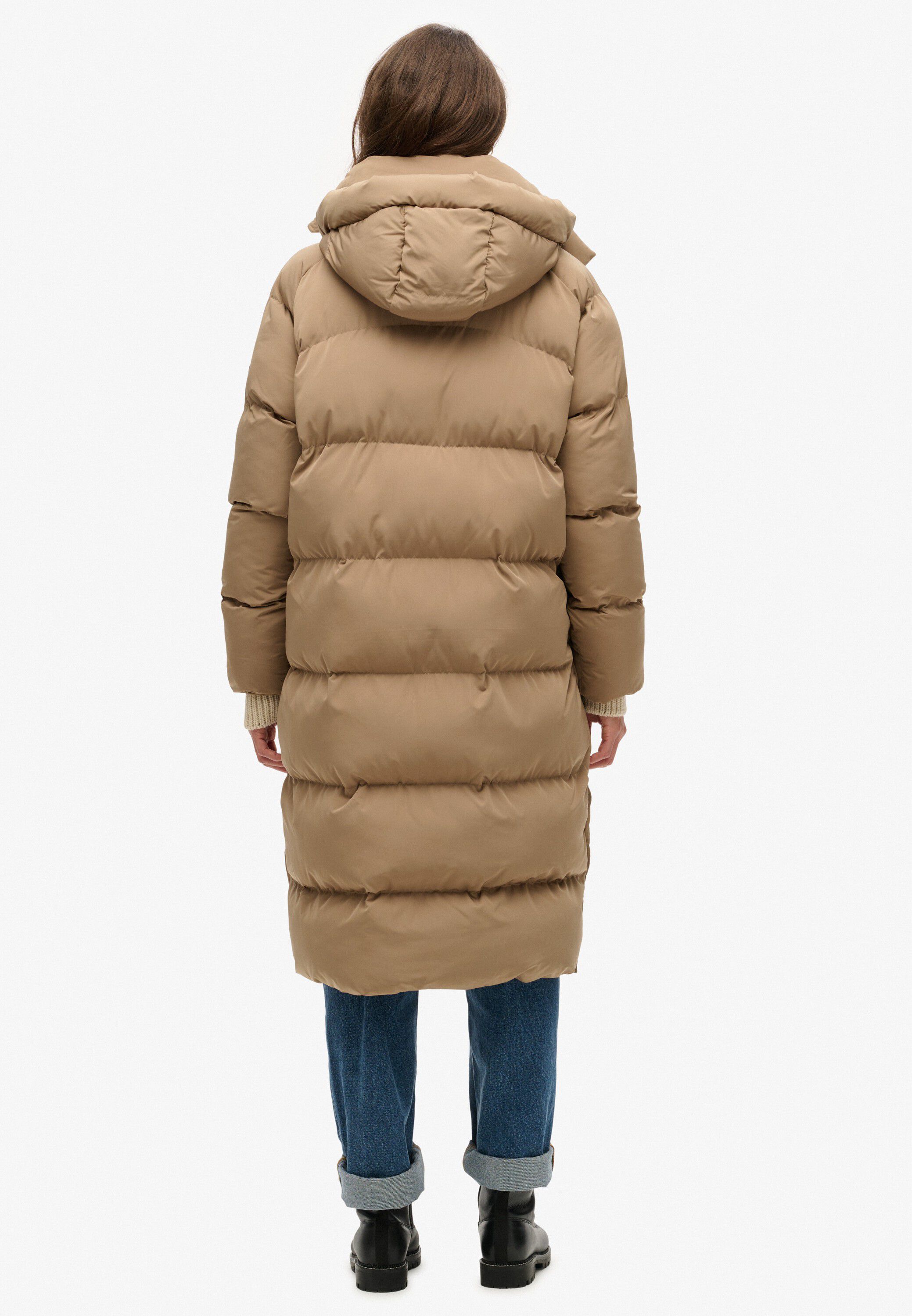 LONGLINE HOODED PUFFER JACKET
