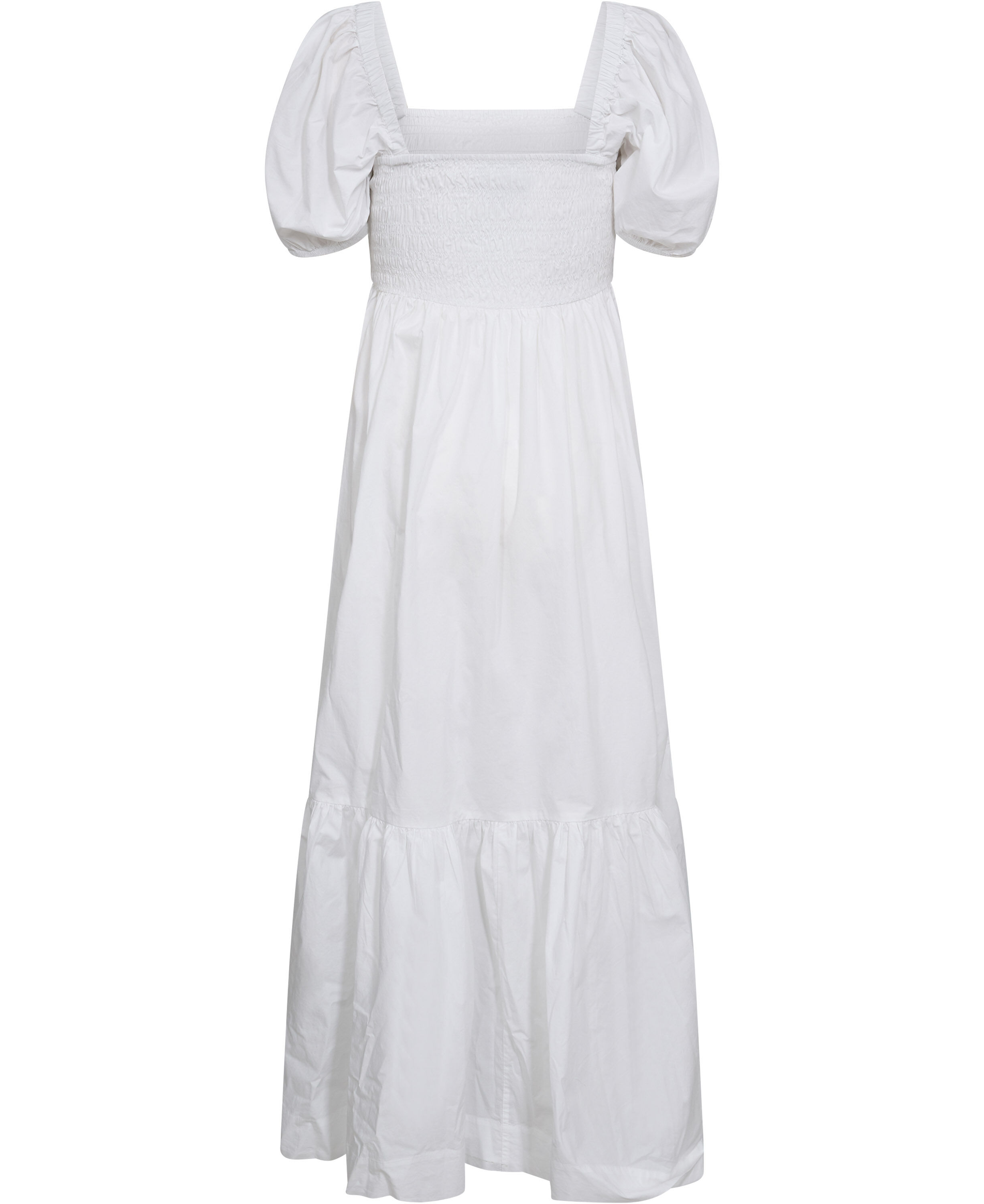 Cotton Poplin Smock Maxi Dress