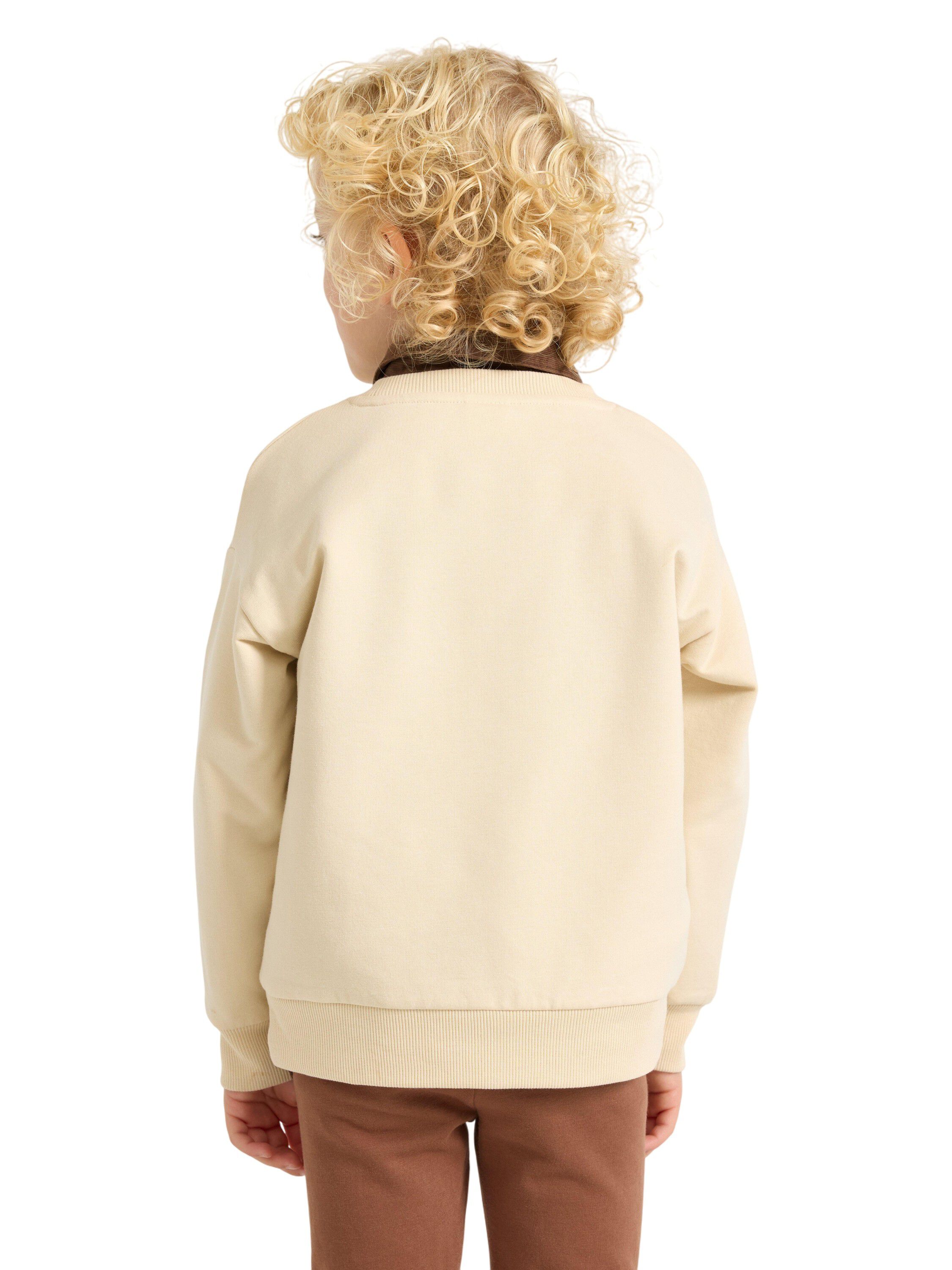 Soft jersey sweatshirt with a brush