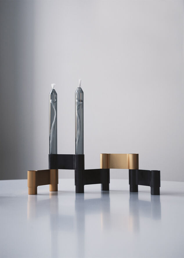 LINK, CANDLE HOLDER, BLACK ANODIZED, 11060B