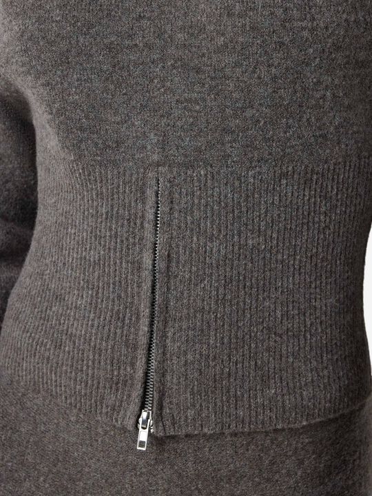 Nmsloan L/S O-Neck Zip Knit Fwd