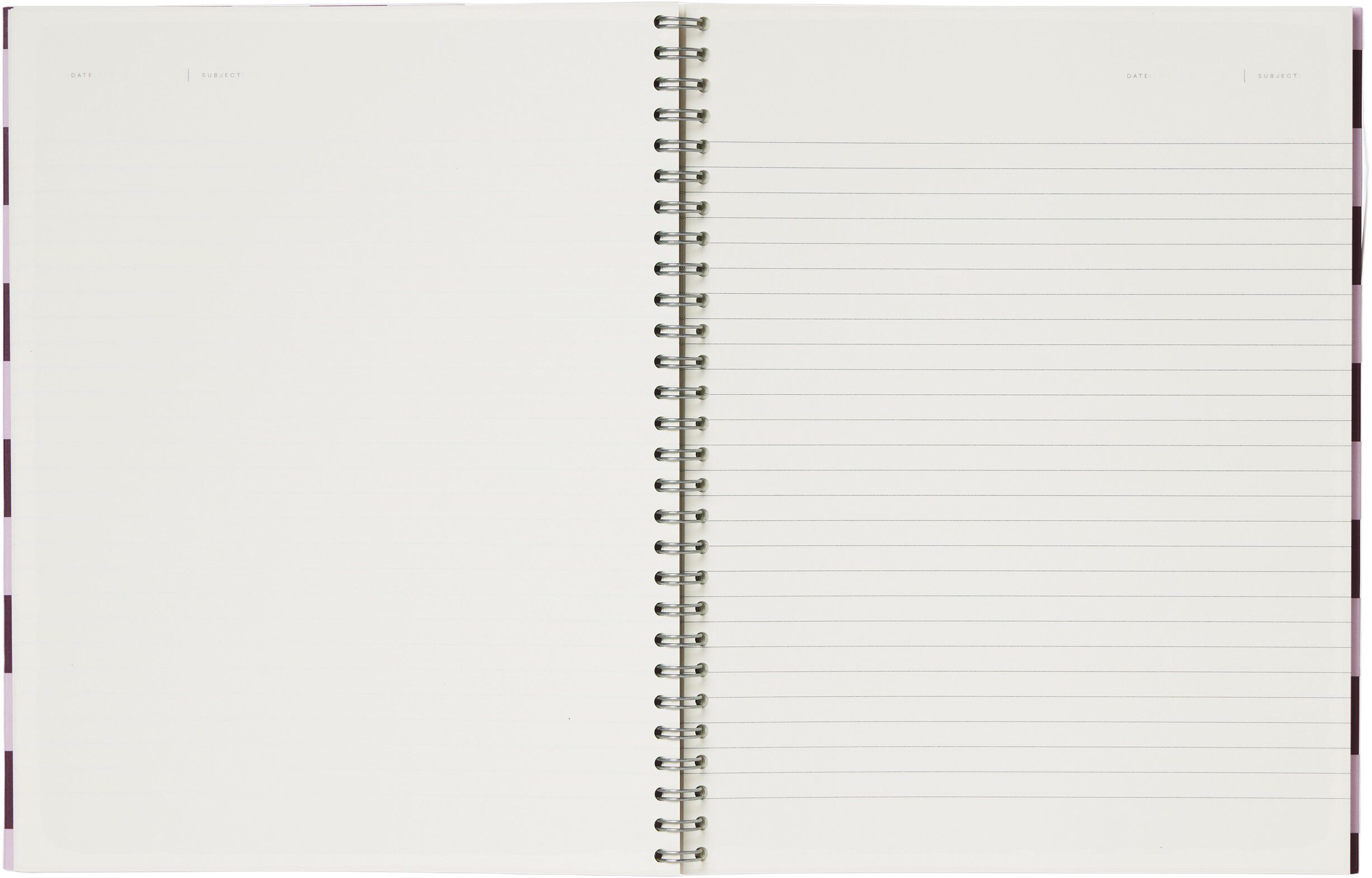 NELA notebook - Large, Bordeaux check