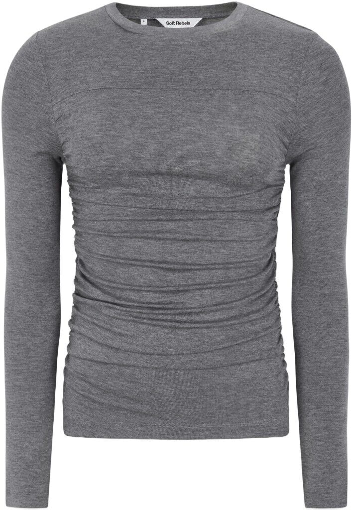 SRRoman Draped O-neck Top