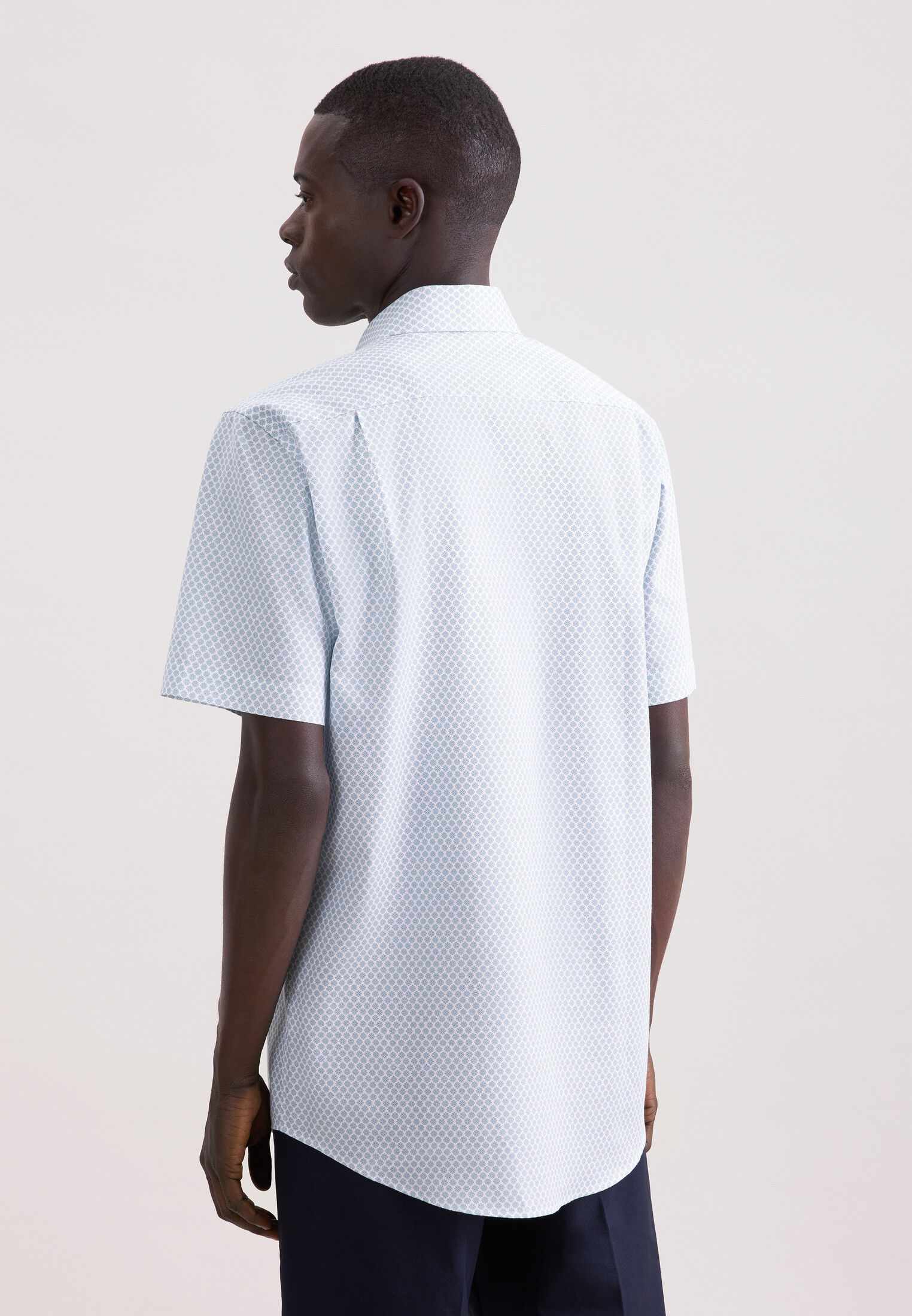 Business shirt Regular 1/2 Kent-Collar Print