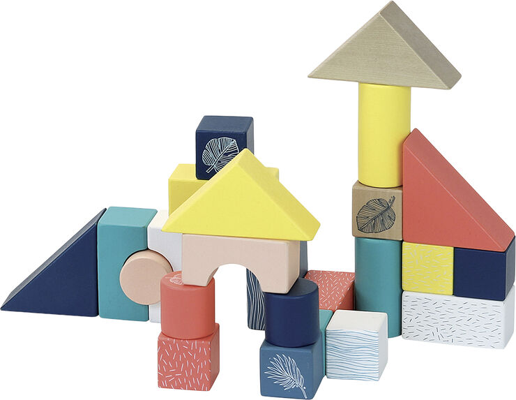 Vilac - Gåvogn inkl. klodser