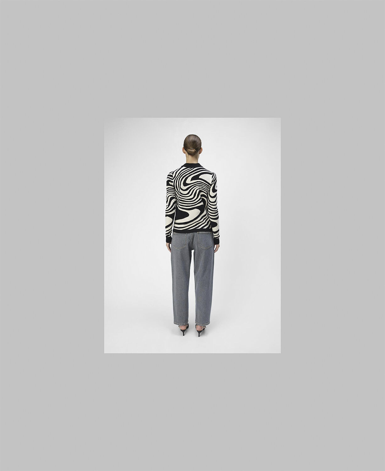 OBJRAY L/S KNIT PULLOVER AOP NOOS