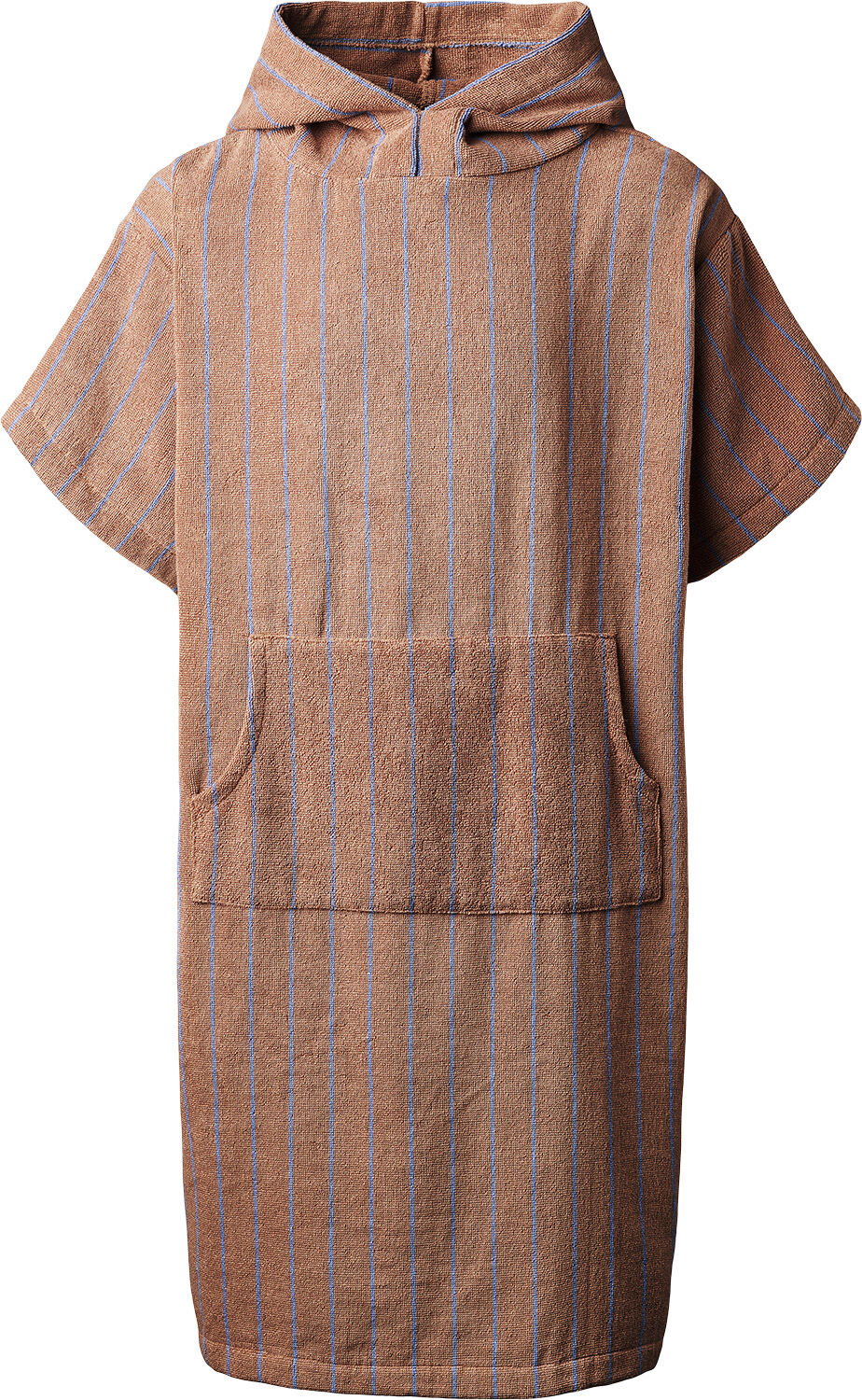 Naram Poncho - camel & ultramarine