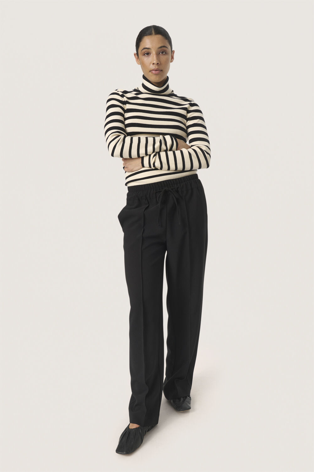 SLSpina Striped Rollneck
