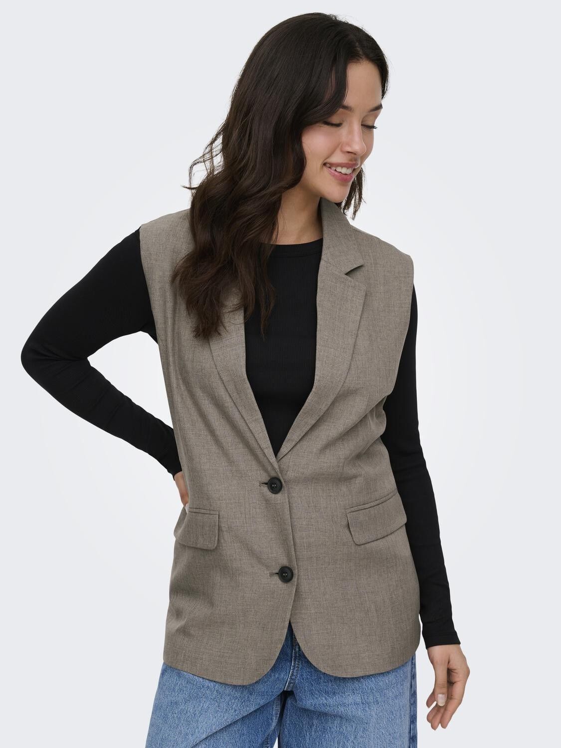 Onllinda S/L Mel Oversize Waistcoat Tlr