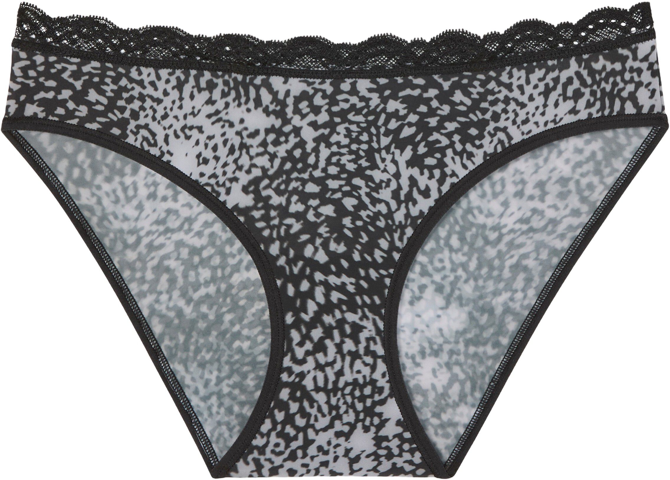 Lace Waistband Microfibre Briefs