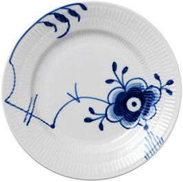 Blue Fluted Mega 17 cm tallrik dekor nr. 6