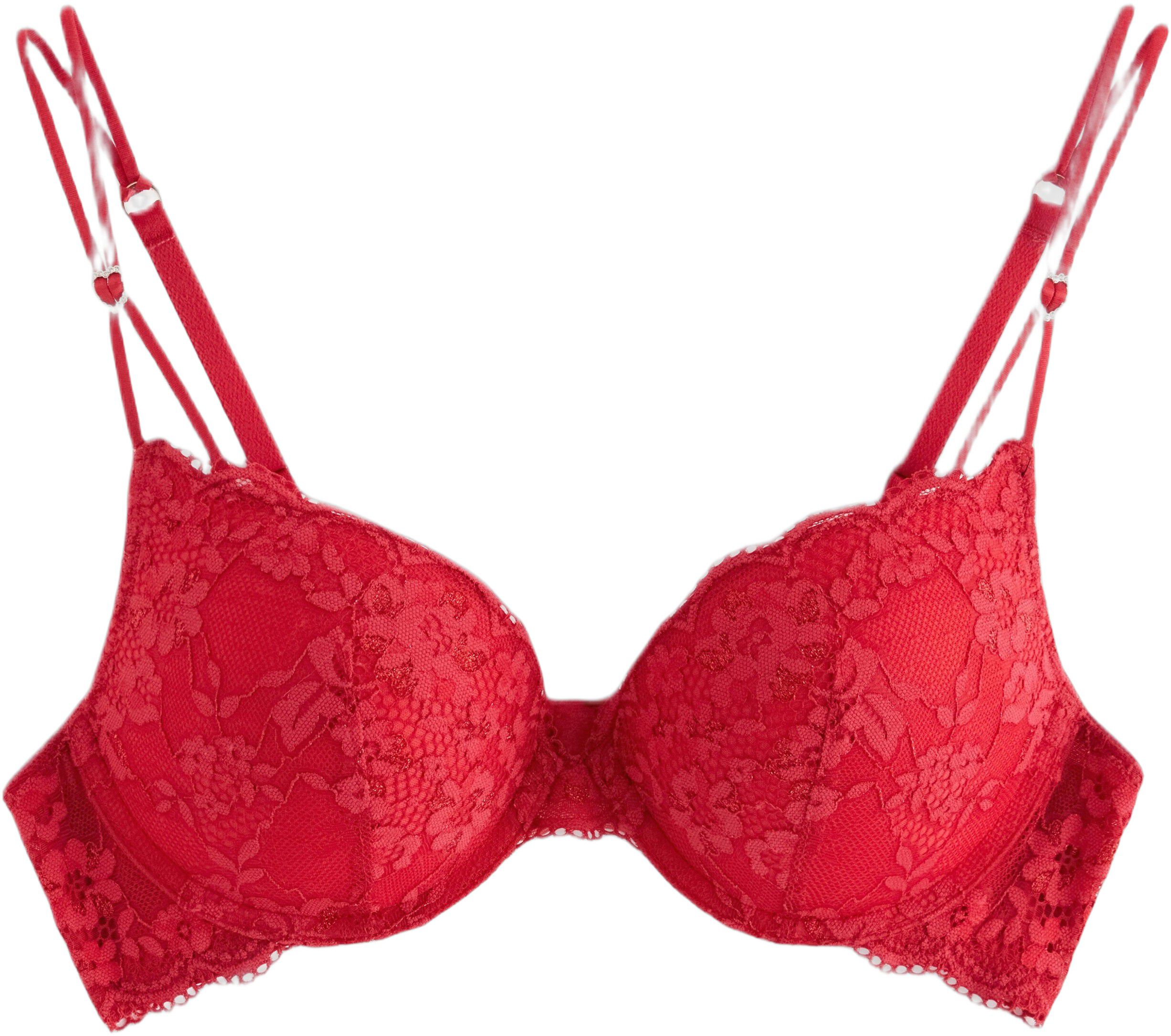 Push-up-bh i spets och med hj&auml;rtdet