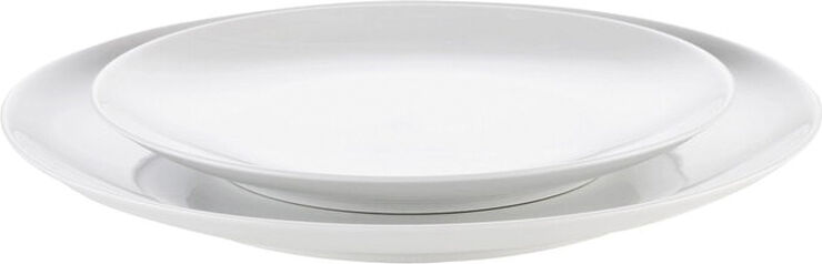 "Tallerken flat Cecil 28 cm Hvit"
