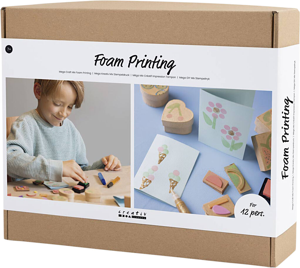 Mega DIY Mix Stempeltryk, Kort og &aelig;sker