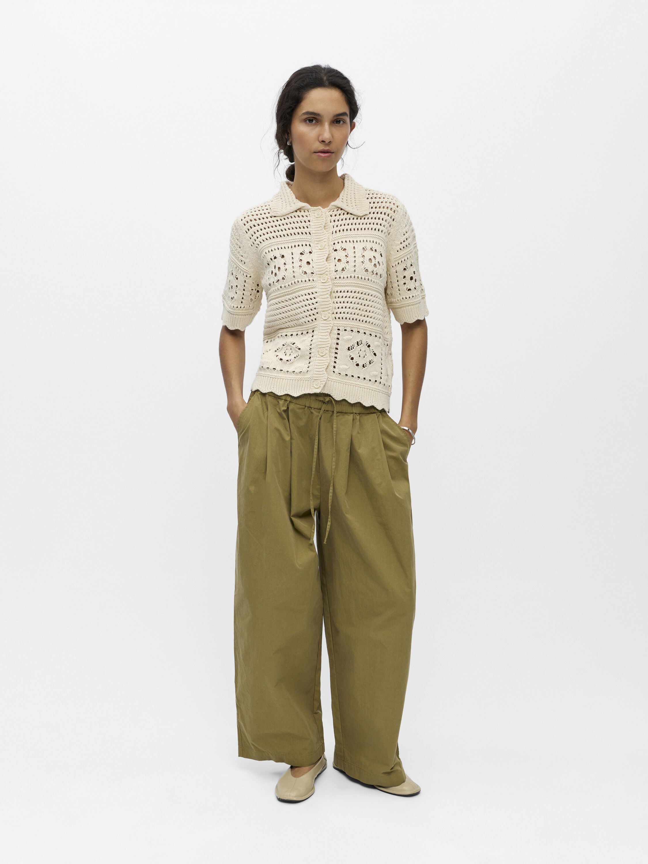 Objbindi S/S Re Short Cardigan 145 Nd