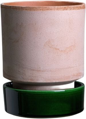 Hoff RAW Rosa/GLAZED Emerald Green, &Oslash; 18 cm, Set