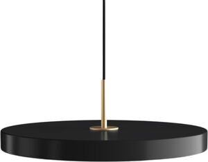 Asteria black Ø 43 x 14 cm, 2. 7m cordset
