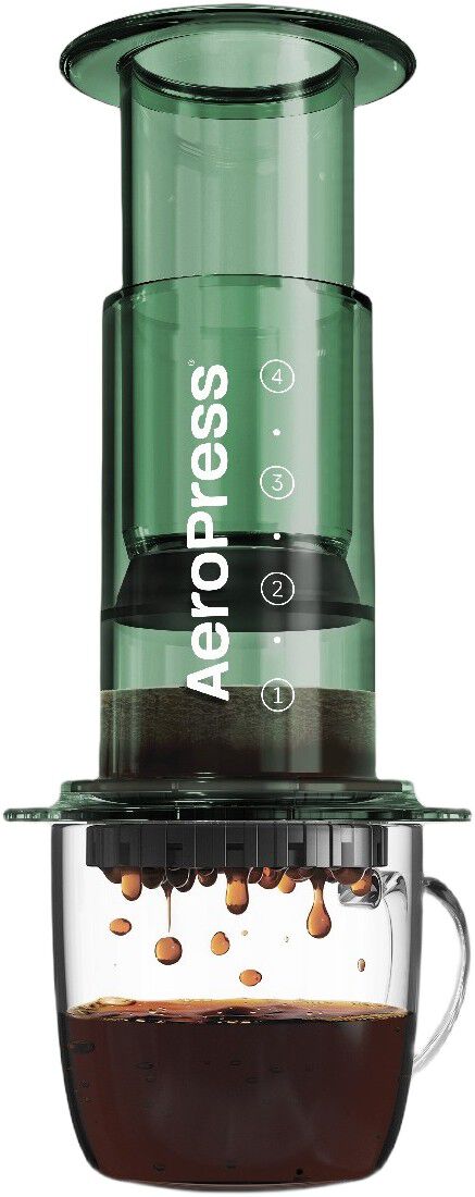 Aeropress Clear Colors Green Coffee Press