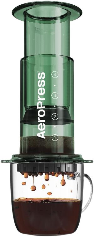Aeropress Clear Colors Green Coffee Press
