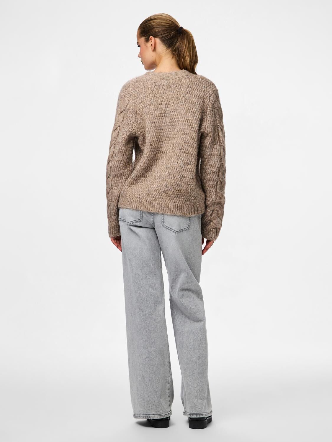 Pcnina Ls V-Neck Knit Cardigan Noos Bc