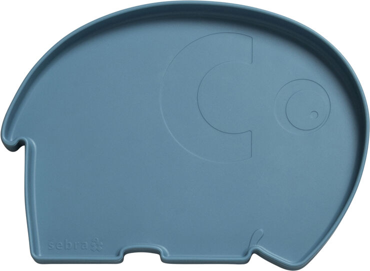 Silikone tallerken, Fanto, vintage blue