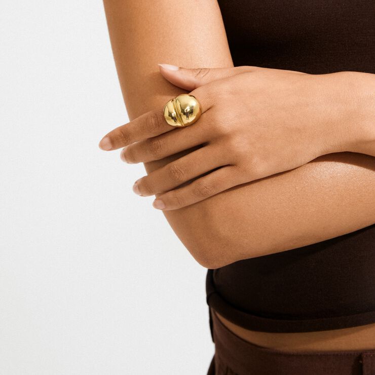 MADDIX ring guldbelagt