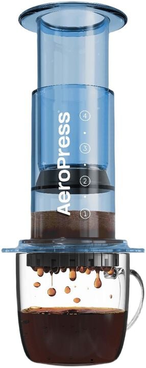 Aeropress Clear Colors Blue Coffee Press