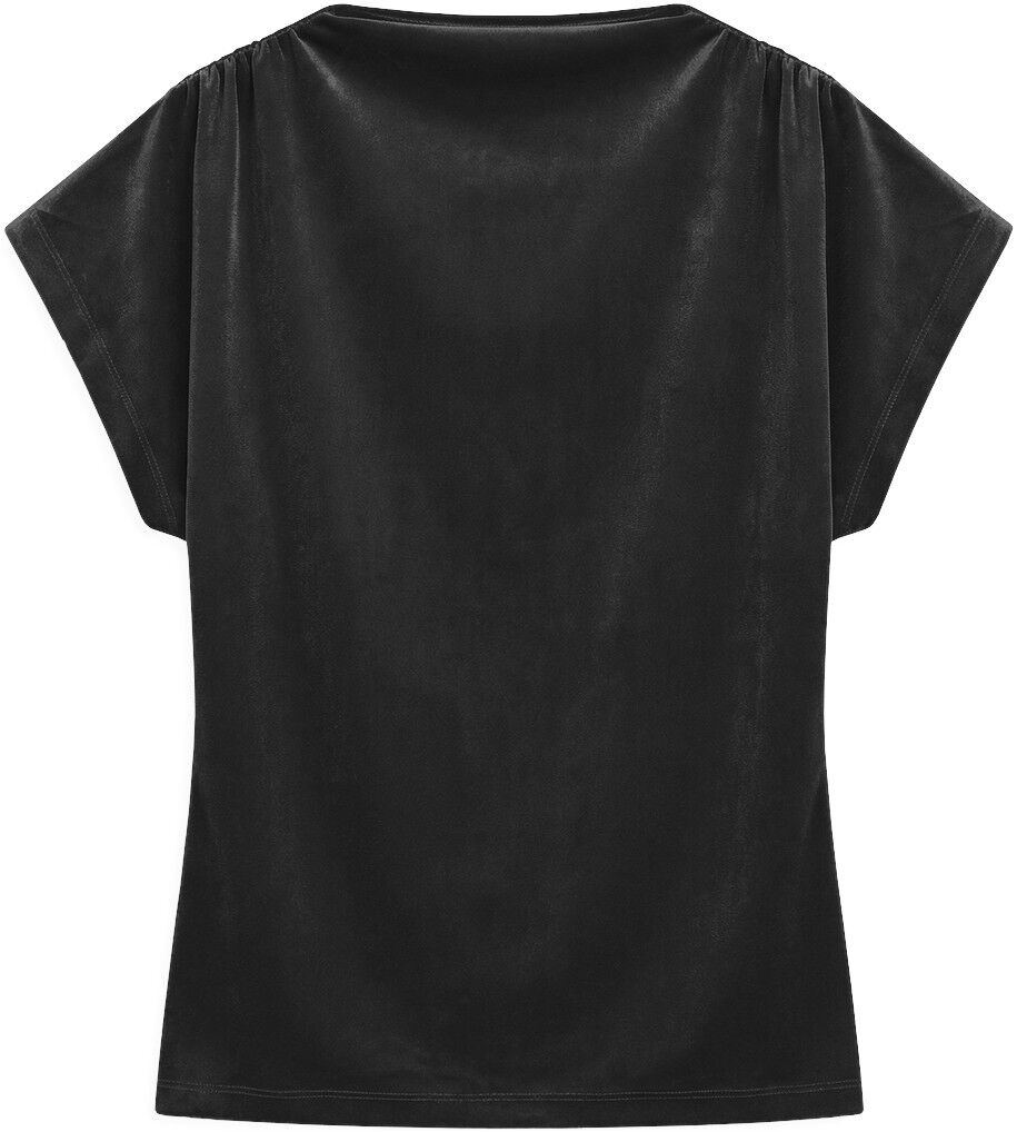 Awessence Cap Sleeve High Neck Top