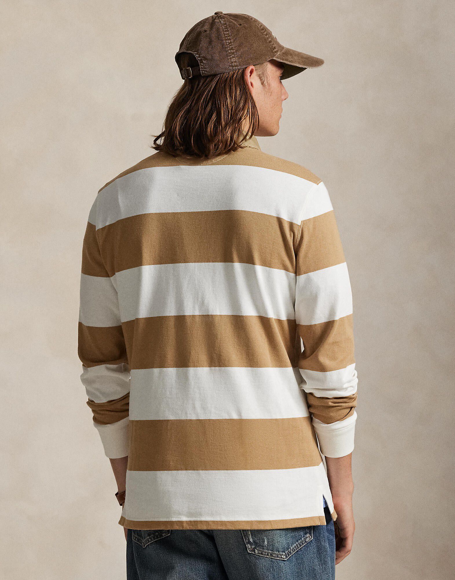 Classic Fit Khaki-Collar Rugby Shirt