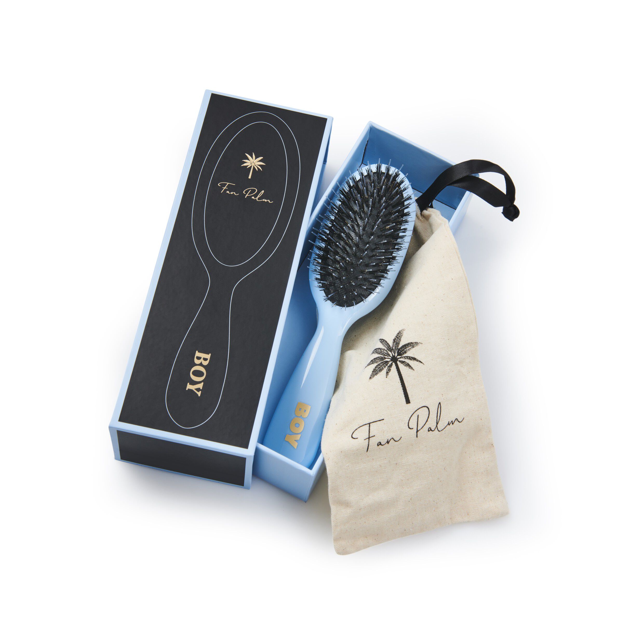 Boar- & Nylon Brush blue ""boy"" small