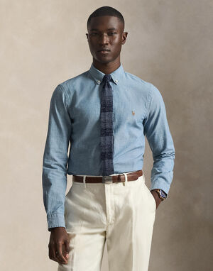 Slim Fit Chambray Shirt