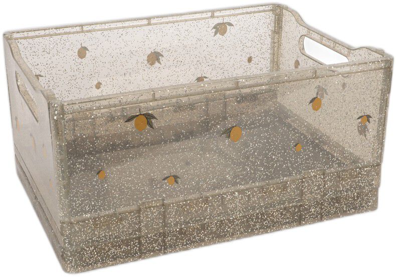 2 PACK GLITTER STORAGE BOX