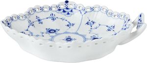 Blue Fluted FL Leaf Asiet 18,5cm