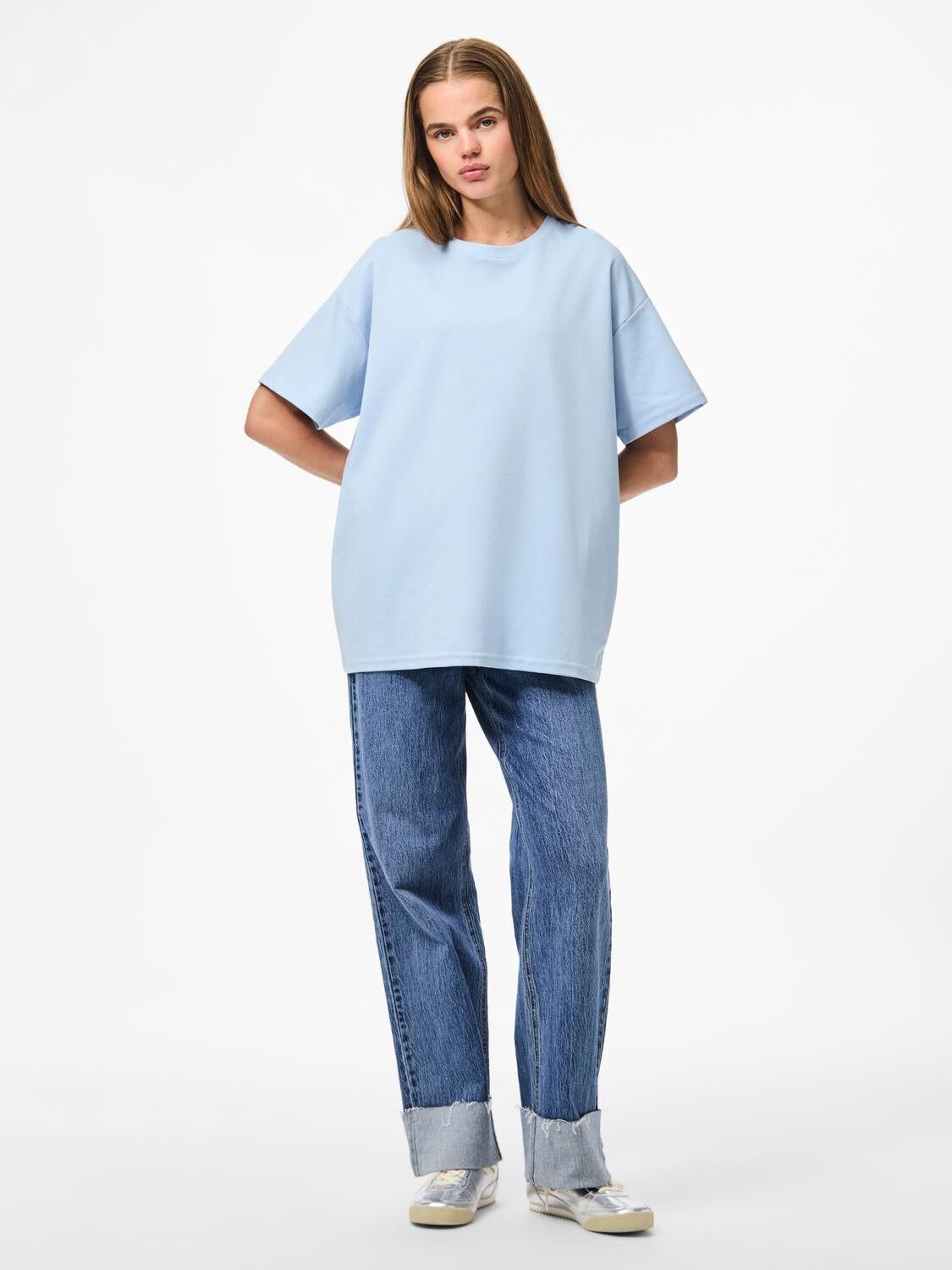 PCSKYLAR SS OVERSIZED TEE JRS NOOS