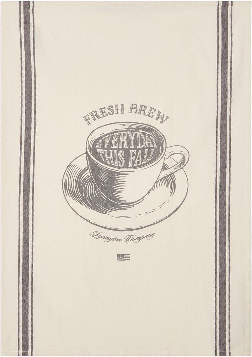 Fresh Brew Printed Org Cotton Kitchen Towel