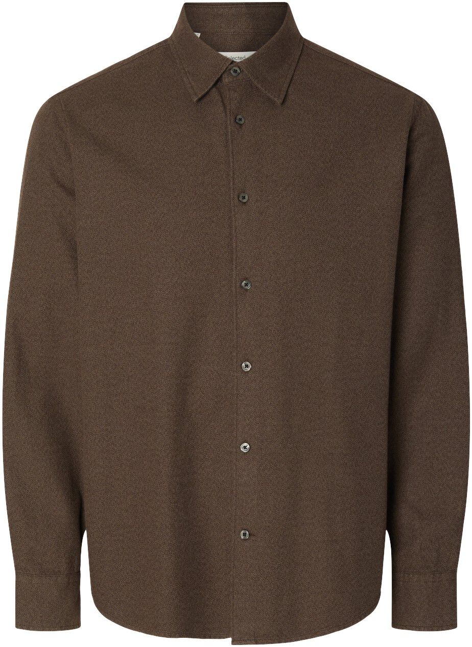 Slhregnoah Brushed Twist Shirt Ls Noos