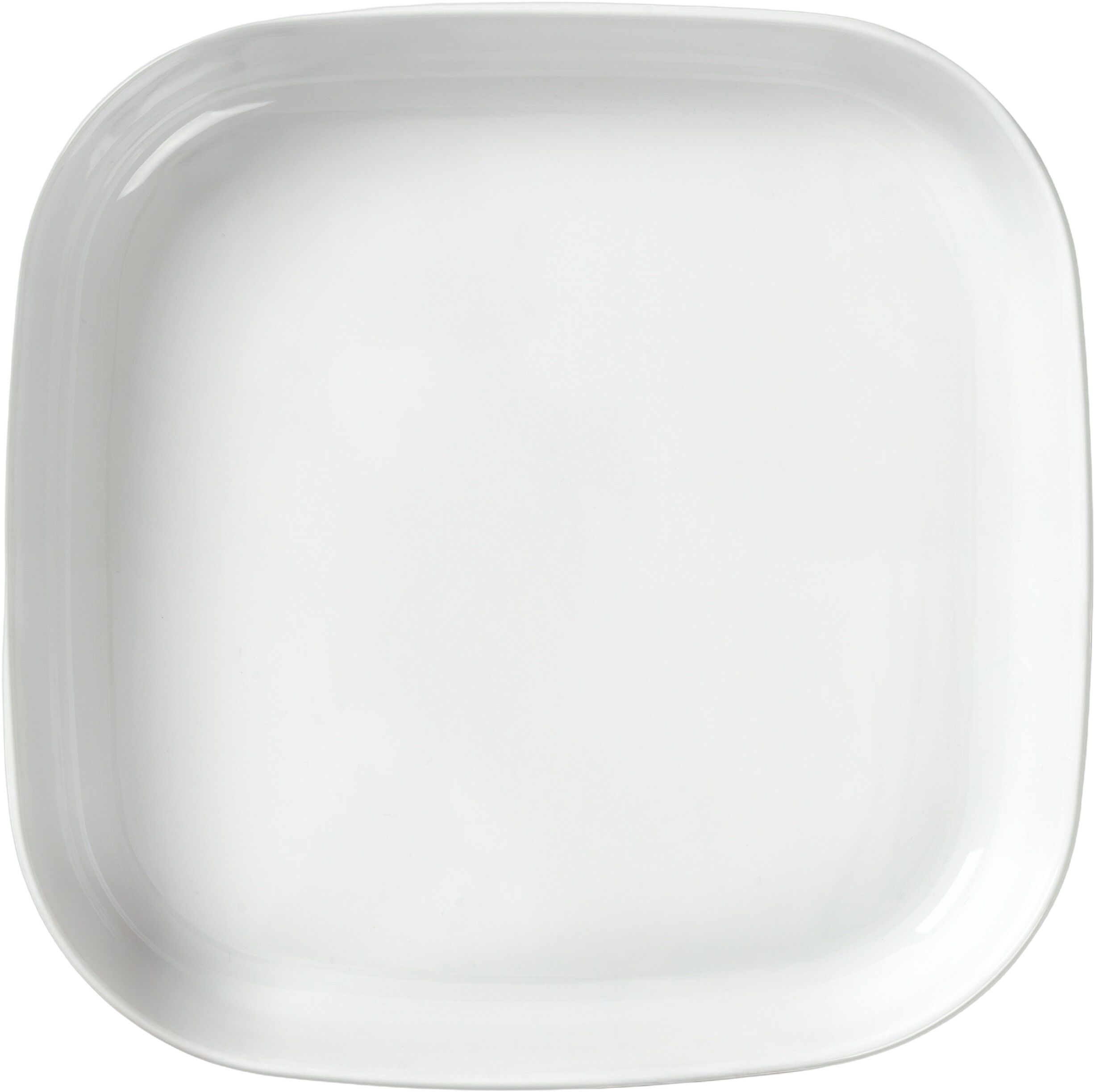 White Fluted Square Ovenware 30x30cm