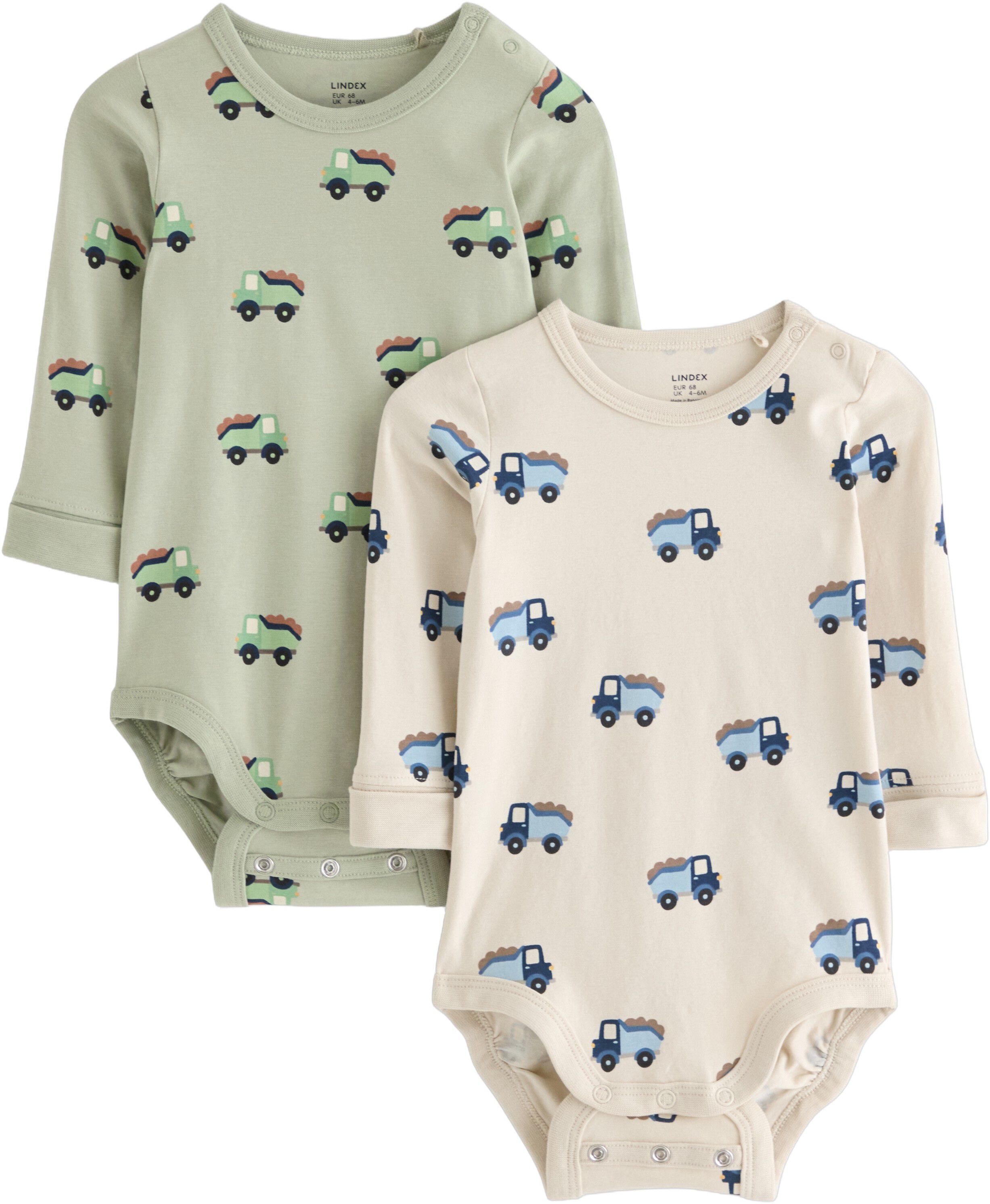 Lang&aelig;rmet body i bl&oslash;d bomuldsjersey