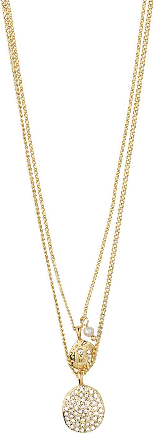 SHIFT halsk&aelig;de 2-i-&eacute;t s&aelig;t, guldbelagt