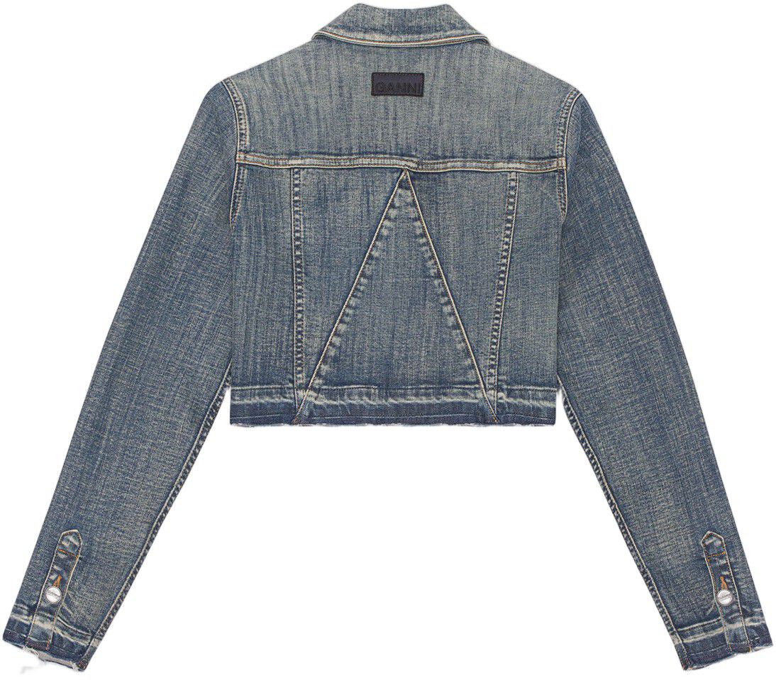 Tint Edge Denim Cropped Jacket
