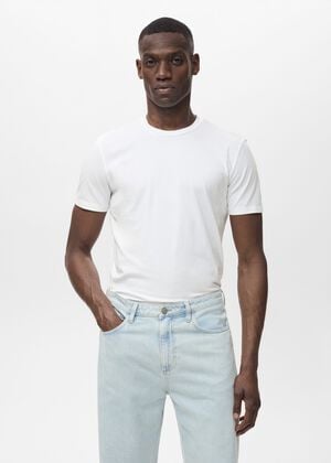 Stretch cotton T-shirt