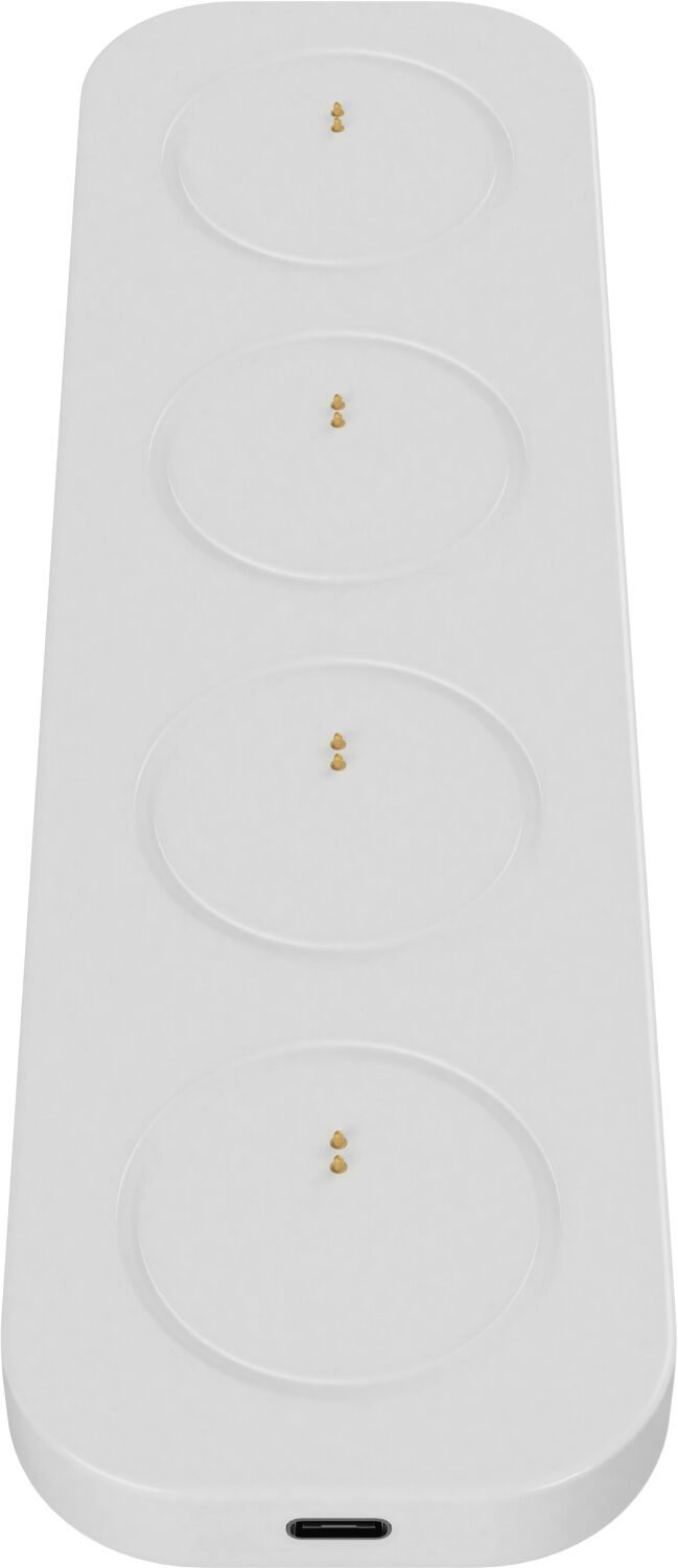 LED rechargeable base, Small, USB-C, White, 21x6 cm