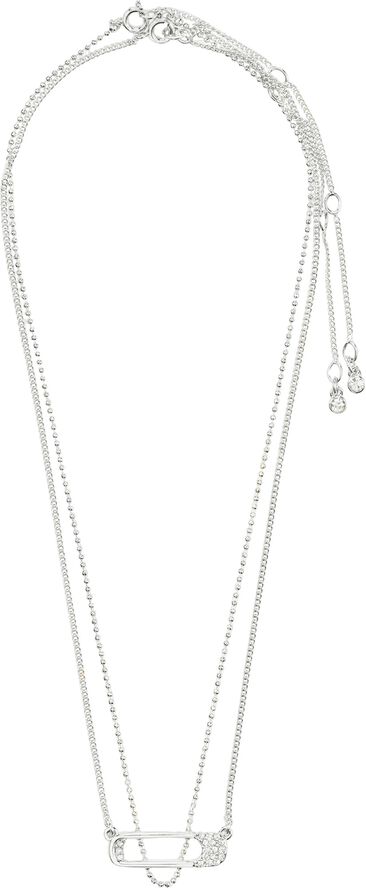 INSTANT necklace, 2-in-1 set, silver-plated
