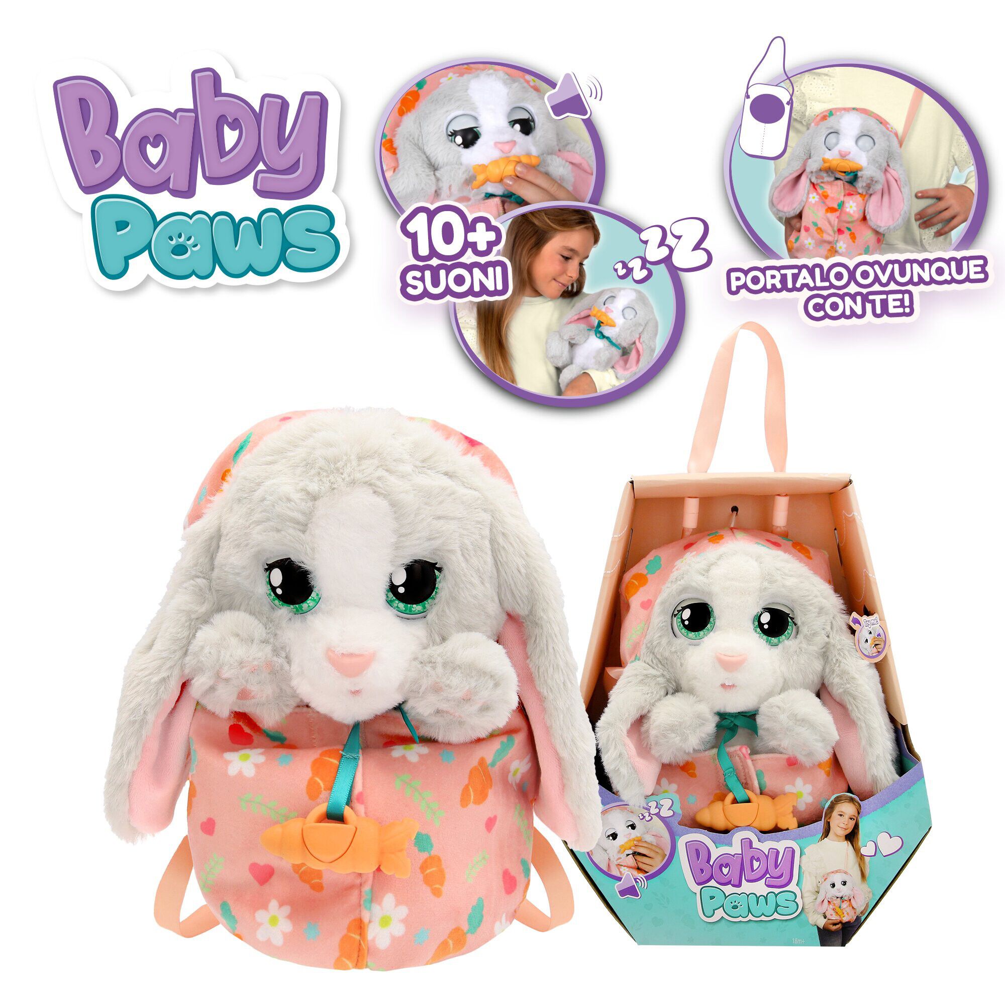 Baby Paws 24 cm - Bunny