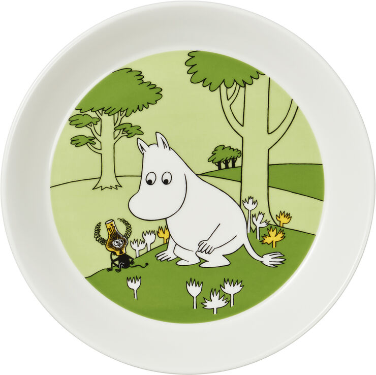 MUMI 19CM TALLERKEN MUMITROLD GRÆSGRØN