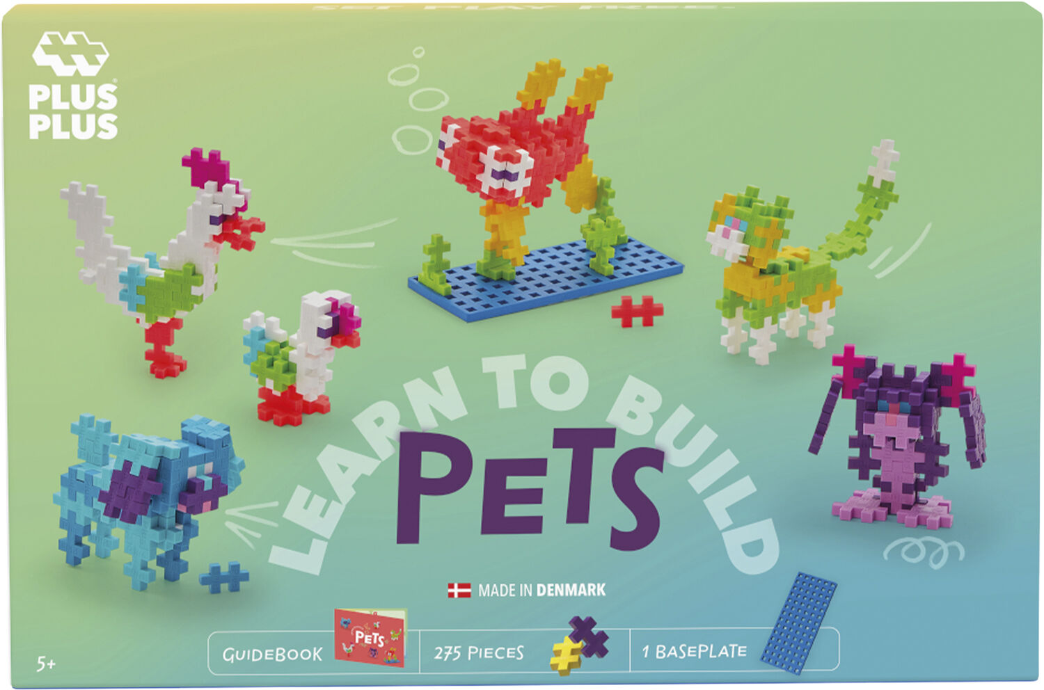 Plus Plus learn to bild Pet Animals