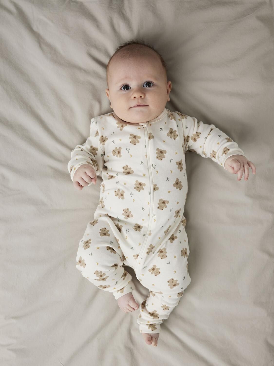 Nbnnightsuit 2P Zip Ff Jet Bear Noos