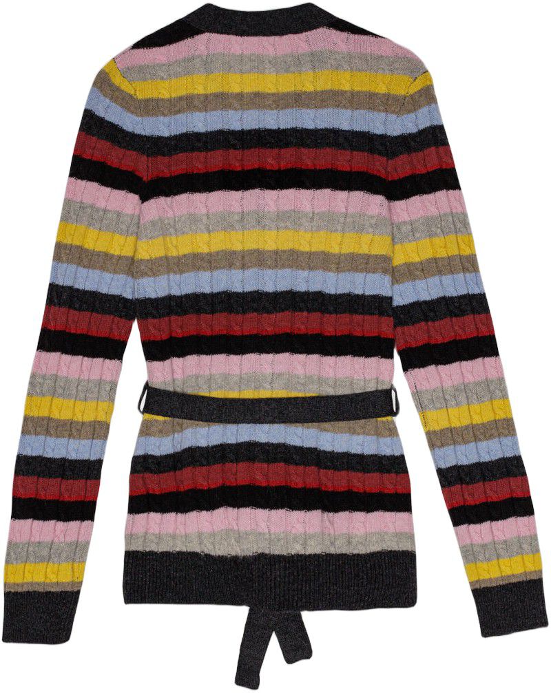 Light Mohair Tie String Cardigan