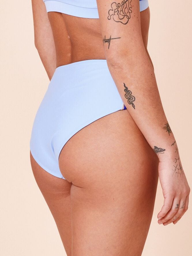 Ubud Colorblock high-waisted bikini bottom - Nero
