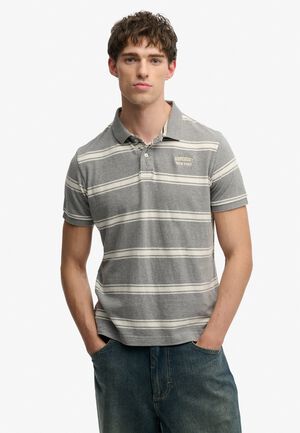 VINTAGE STRIPE JERSEY POLO